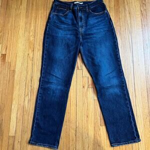 Levis Jeans Womens 29 Premium 70s High Rise Straight Blue Pants